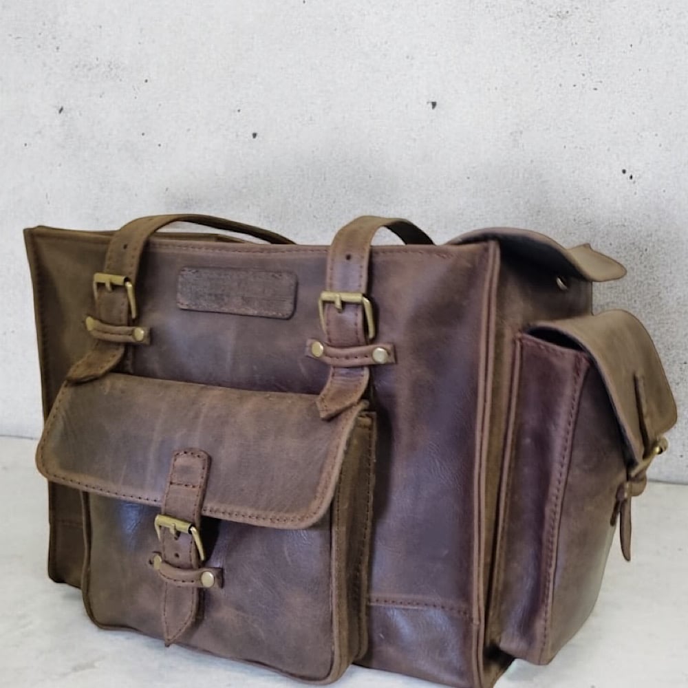IMG_7956 Teacher's Bag / Juffrou Sak (Large) in Full Grain Leather - Image 1