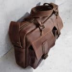 Laptop Bag with Multipockets in Choc Brown - Image 2