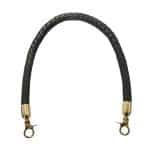 Braided PU Handle in Black (Short)