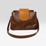 Lindie 2.0 dark brown with Tan Flap