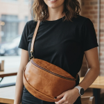 On the Go Crossbody in Tan (Oversized Bag) - Image 7