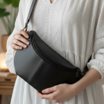 The Moonbag in Black Leather - Image 5