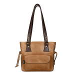 Deluxe Style-Petite Lianay Tan with Dark brown Handles & (Add Inner)