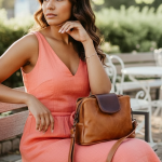 Lindie Tan with dark brown Flap - Image 8