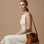 Lindie Tan with dark brown Flap