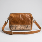 The Chane Sling Bag 2.0 in Tan with Nguni base - Image 4