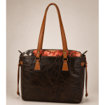 Desiree 2.0 Choc Frame & Toffee Flat Handles Red Floral Inner - Image 4