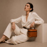 The Emma Top Handle bag in Tan - Image 3