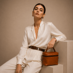The Emma Top Handle bag in Tan