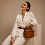 The Emma Top Handle bag in Tan - Image 2