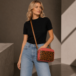 The RL Collection— The Lylani in Aged Rosewood with Leopard