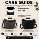 Leather Hide Care 25ml - Cream BLACK (Regular use recommended) - Image 2
