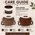 Leather Hide Care 25ml - Cream DARK BROWN/CHOC (Regular use recommended) - Image 2