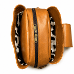 Lindie Crossbody in Tan with Tan Leopard Flap (Large) - Image 5