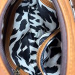 Lindie Crossbody in Tan with Tan Leopard Flap (Large) - Image 6