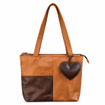 The RL Collection— The Elnoré Tote (Tan + brown) - Image 3