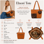 The RL Collection— The Elnoré Tote (Tan + brown) - Image 6