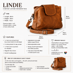Lindie Crossbody in Tan Leather - Image 15