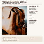 Lindie Crossbody in Tan Leather - Image 17