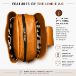 Lindie 2.0 Crossbody in Tan with Tan Leopard Flap - Image 11