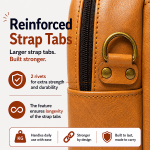 Lindie 2.0 Crossbody in Tan with Tan Leopard Flap - Image 12