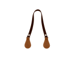 Leather Flat Handle Set in 2 Tone (Chocolate + Tan)