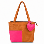 The RL Collection— The Elnoré Tote  (Tan+Pink) - Image 3